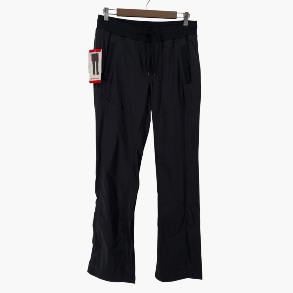 Marmot Black Roll Cuff Water Resistant Travel Pants Size Medium